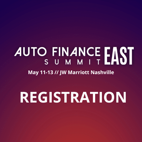 Auto Finance Summit East 2026 Registration