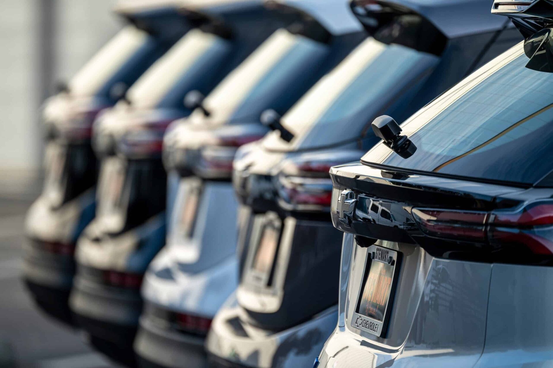 Chevrolet Bolt electric vehicles (EV) at a dealership in Colma, California, US, on Friday, Jan. 26, 2024. General Motors Co. is expected to release earnings figures on January 30. Photographer: David Paul Morris/Bloomberg