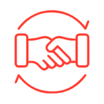 Handshake networking icon